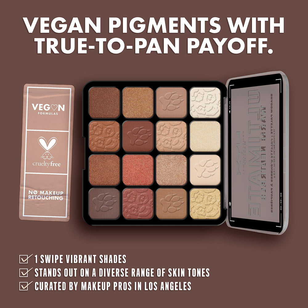 NYX Professional Makeup Ultimate Shadow Palette matte shades enable seamless blending.