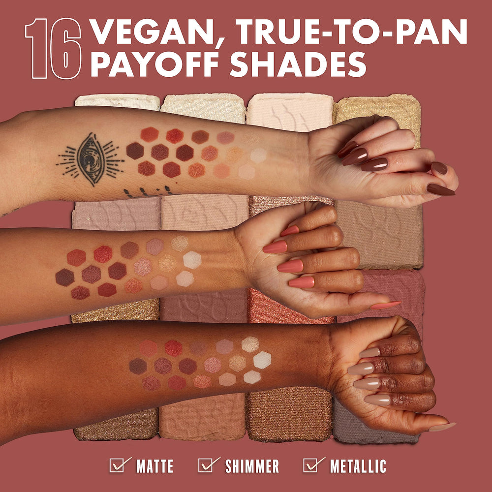 NYX Professional Makeup Ultimate Shadow Palette metallic-foil accents offer radiant drama.