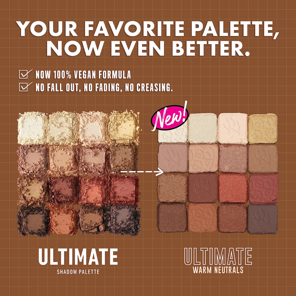 NYX Professional Makeup Ultimate Shadow Palette swatch displays matte, satin, and metallic finishes.