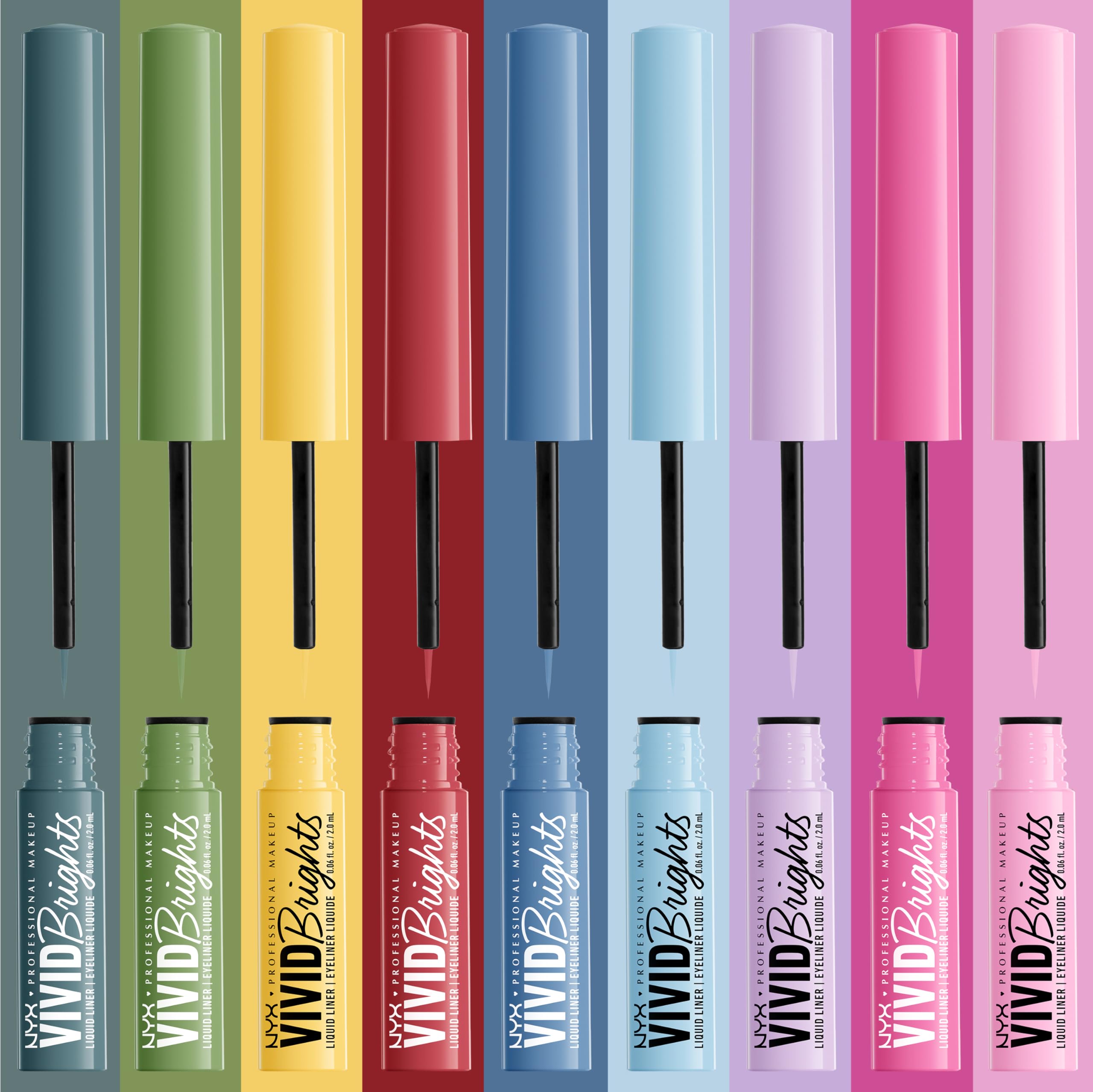 NYX Vivid Brights Blue Thang matte finish defines the eye