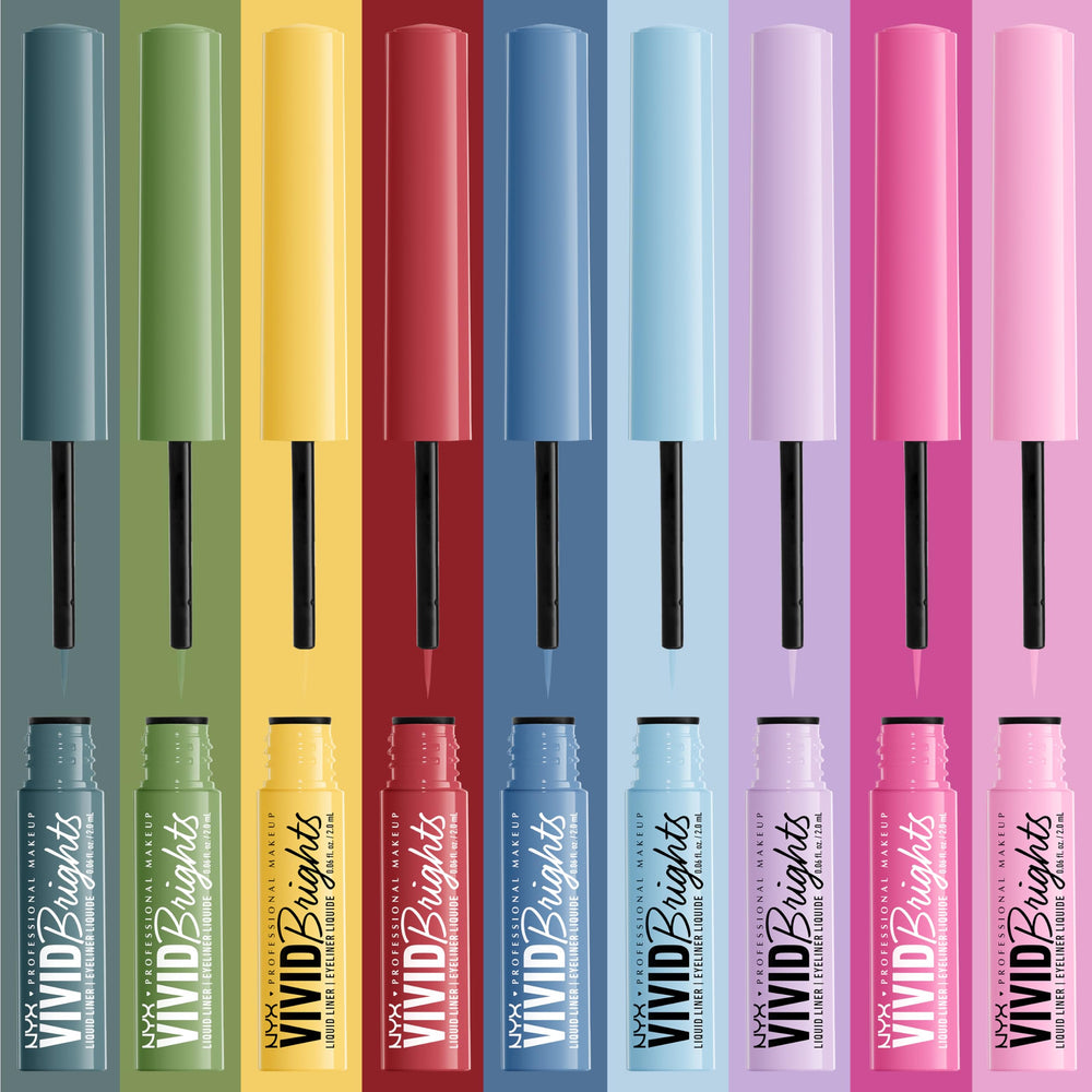 NYX Vivid Brights Blue Thang matte finish defines the eye