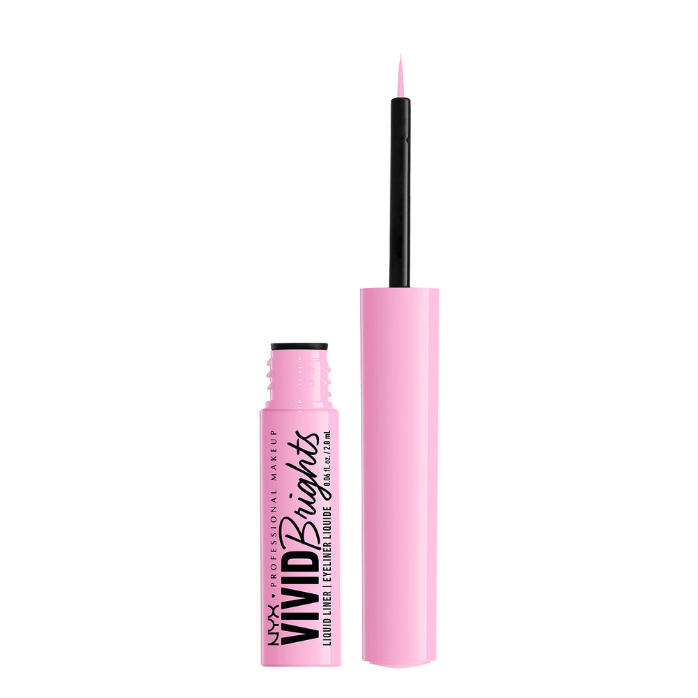 Bold matte look created with NYX Vivid Brights liner.