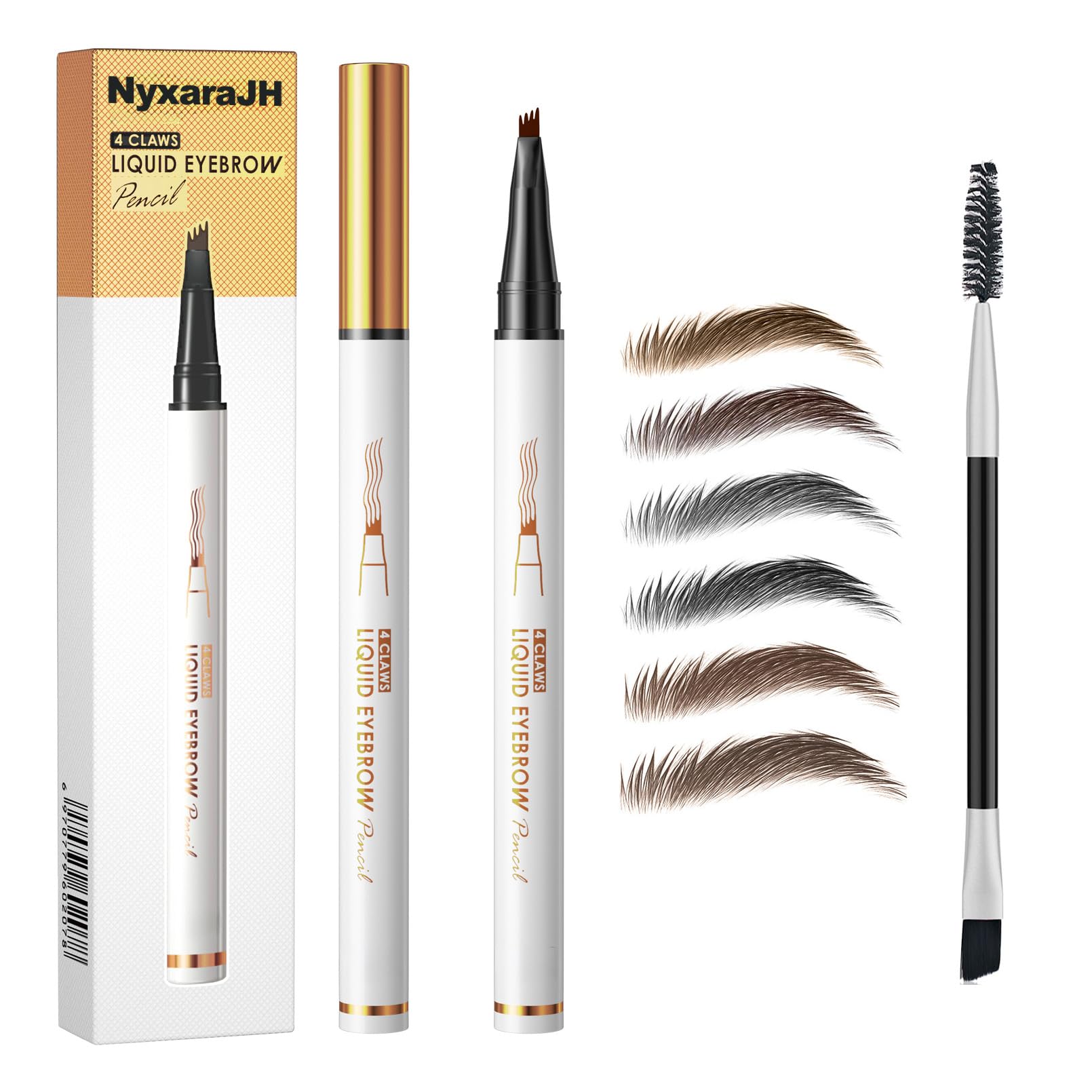 NyxaraJH 4-claws tip strokes for natural brow definition and precise fills.
