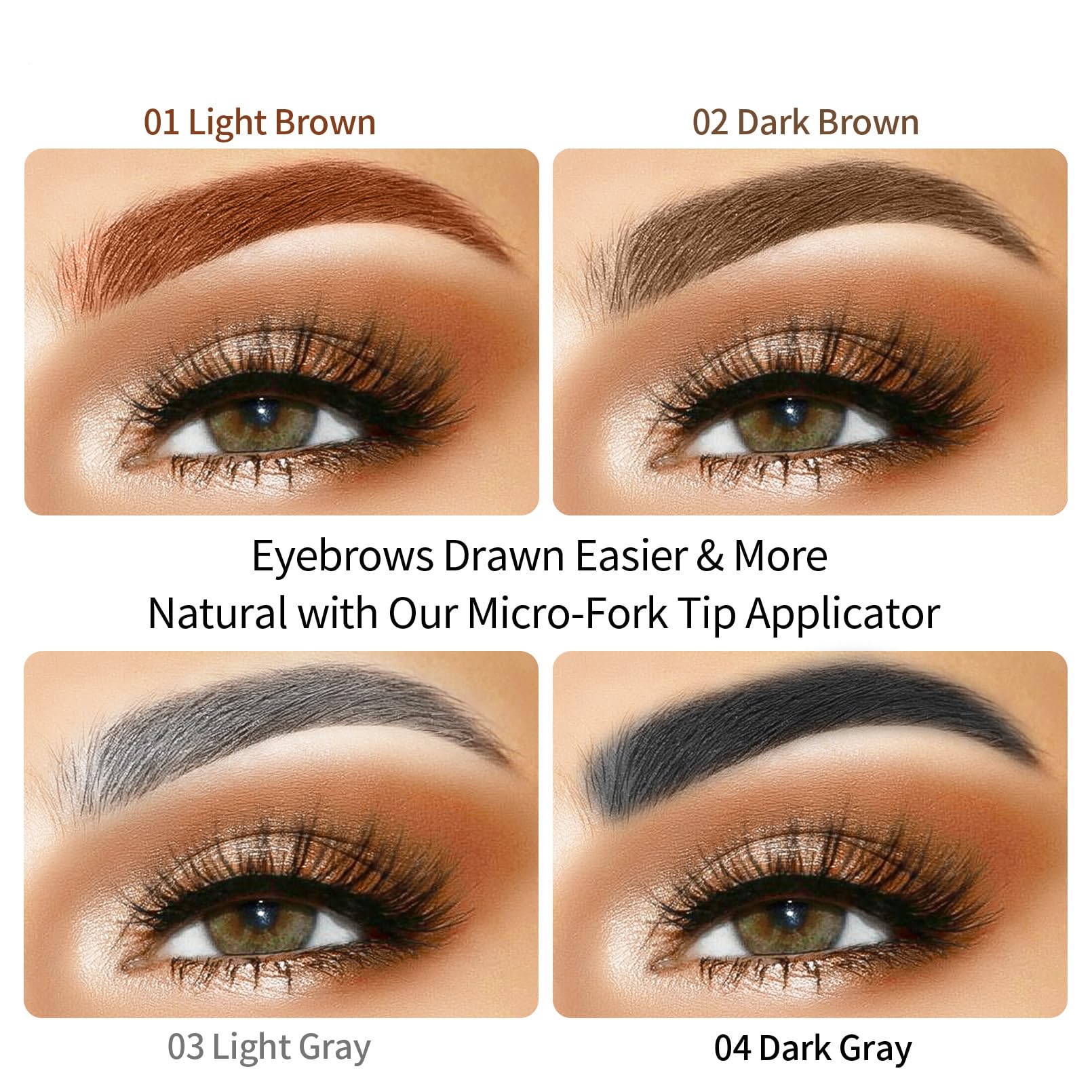 NyxaraJH quick-dry 1ml brow pen enables precise on-the-go touch-ups.