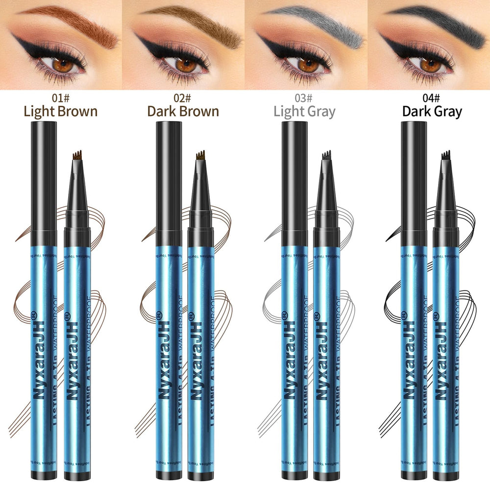 NyxaraJH brow pen waterproof formula keeps brows in place all day.
