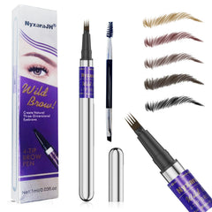 NyxaraJH precision eyebrow pen with 4-fork tips for natural brows