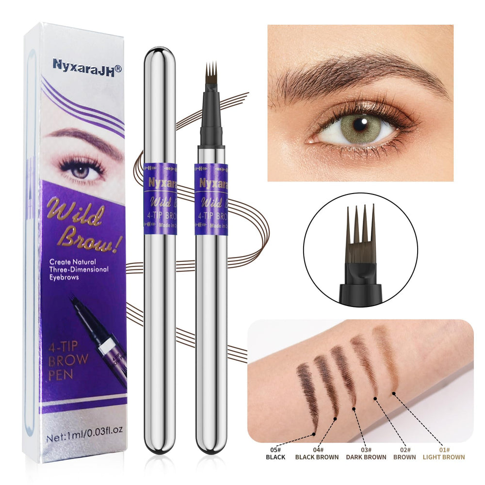 NyxaraJH waterproof brow pen resists sweat for all-day wear