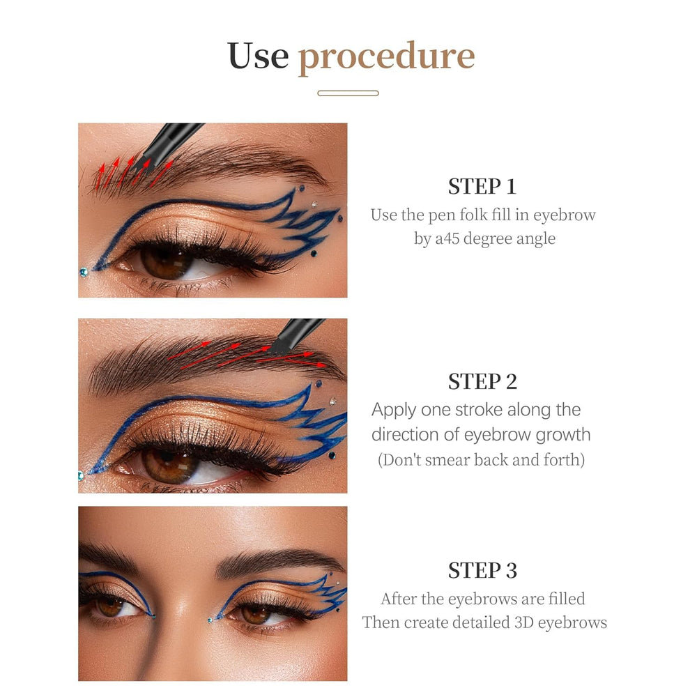 NyxaraJH precision fine-line tip enables detailed brow shaping.