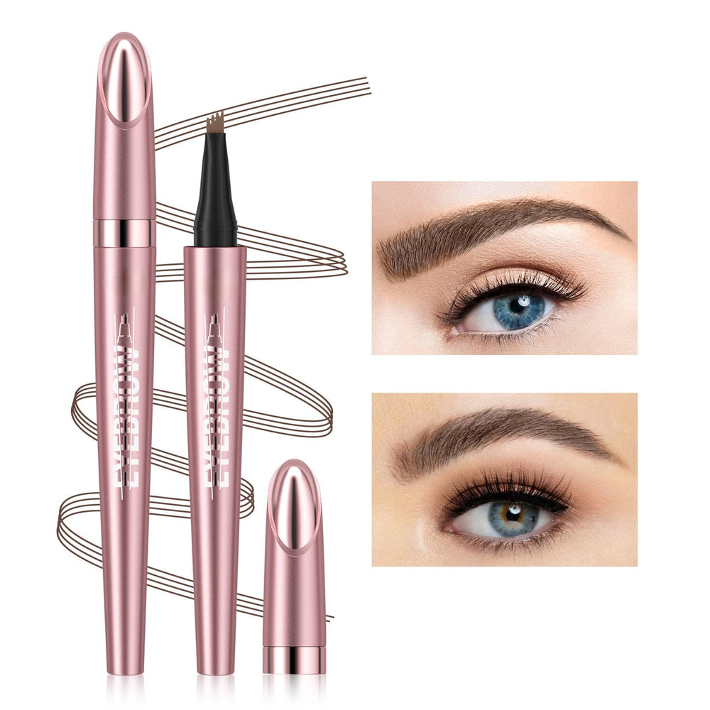 Rose-gold packaging adds a stylish touch to your makeup kit