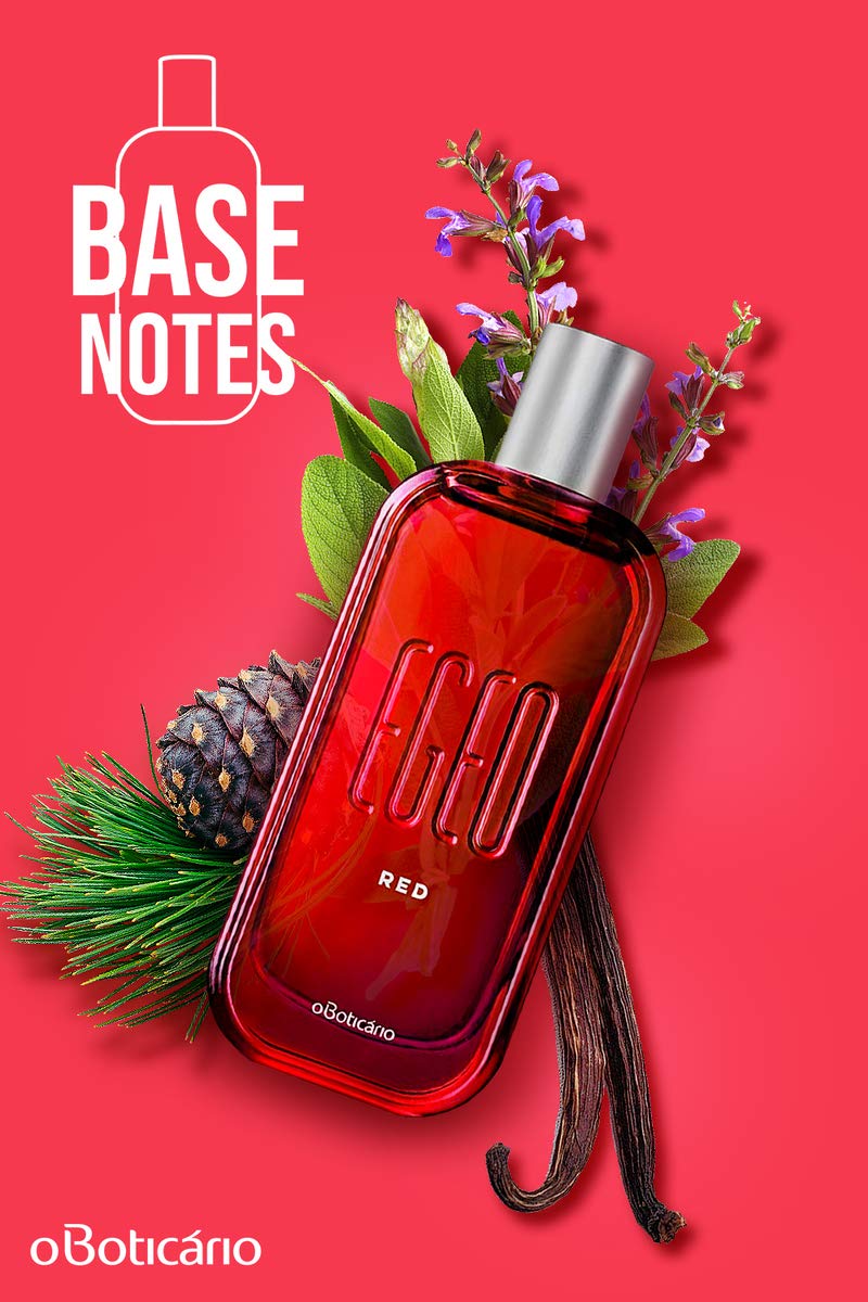 O BOTICARIO Egeo Red packaging box conveys premium presentation.