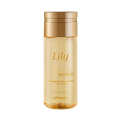 O BOTICÁRIO Lily Body Oil bottle shows light, fast-absorbing moisture for daily use.