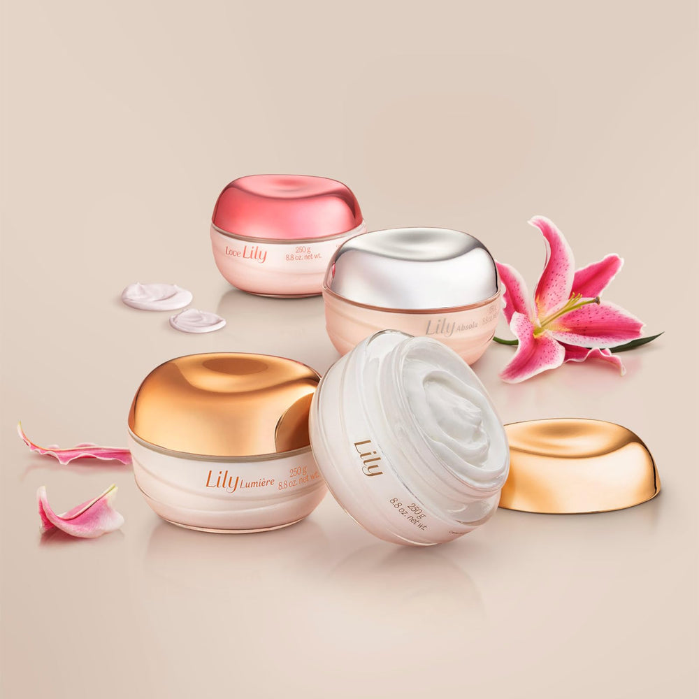 O BOTICARIO Love Lily satin cream glow on skin indicating soft nourishment