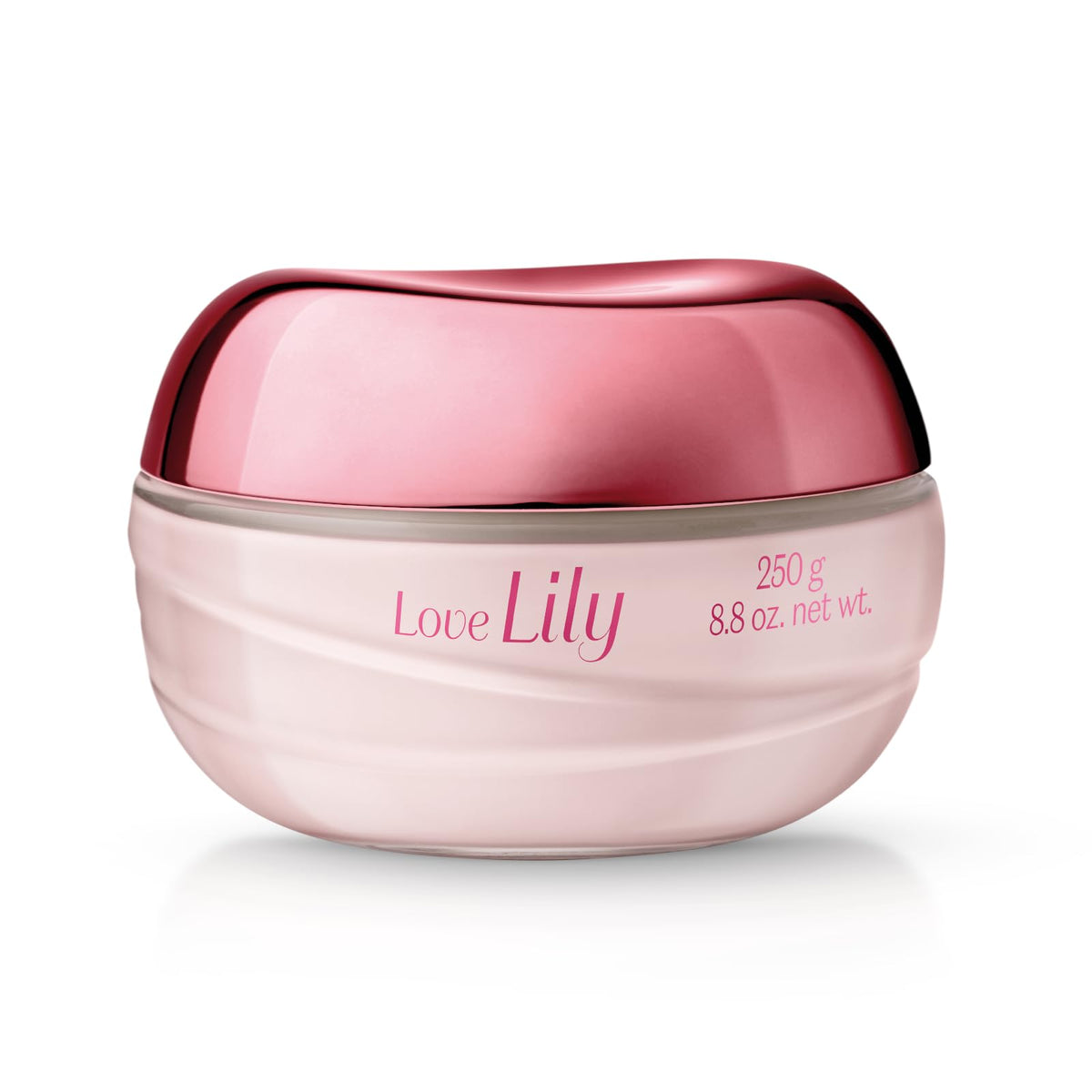 O BOTICARIO Love Lily satin cream jar close-up showing rich hydration