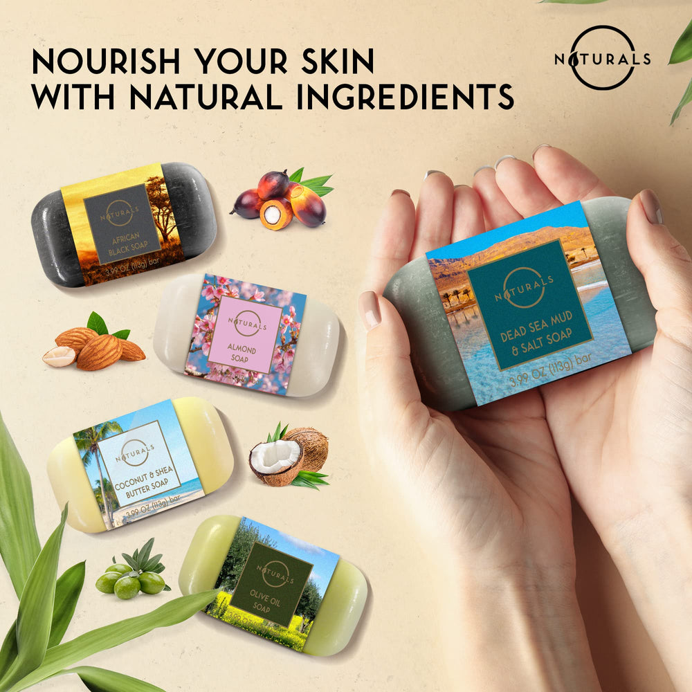 O Naturals fig apricot kernel bar provides natural exfoliation and nourishing cleansing.
