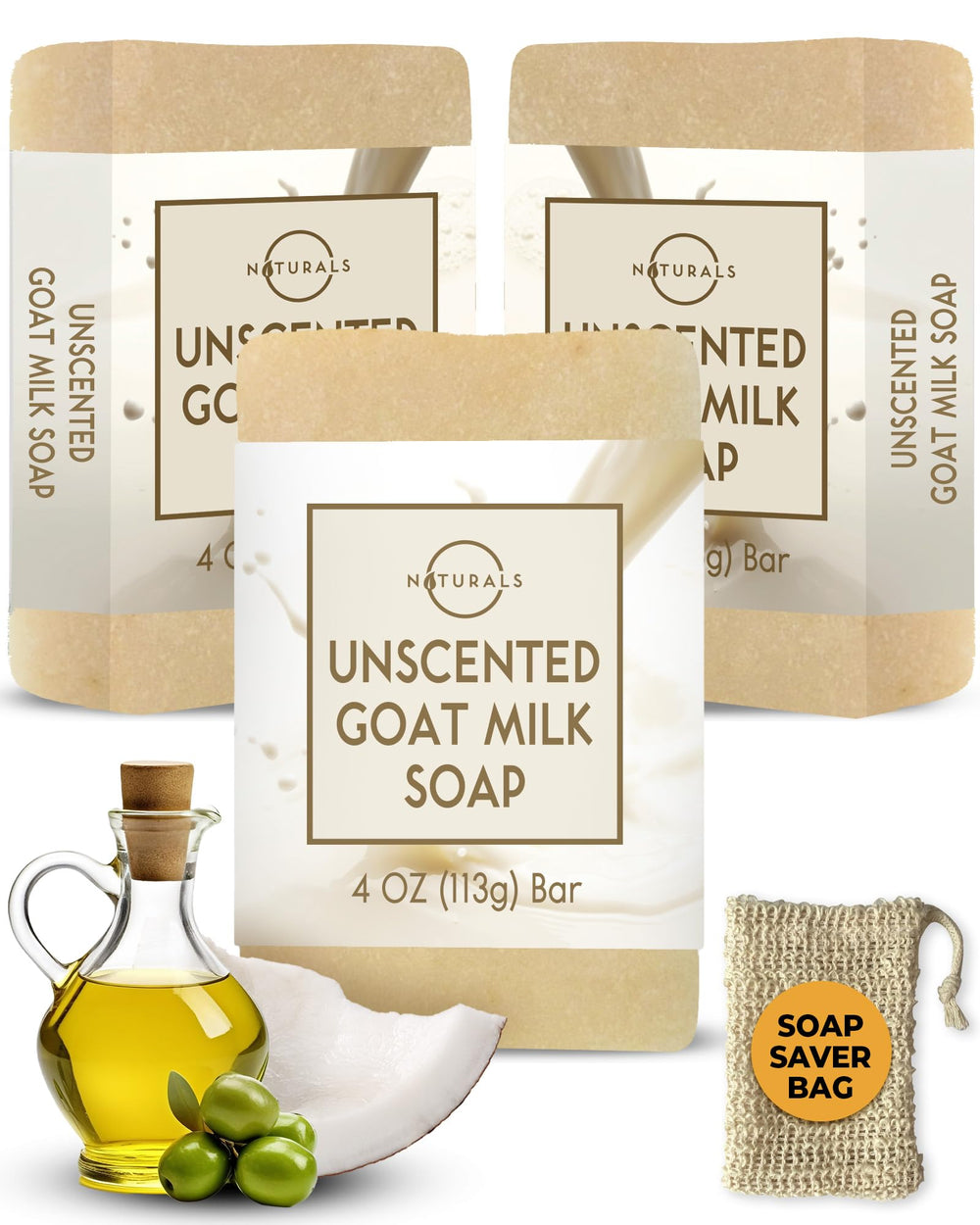 O Naturals Goat Milk Soap Bar offers gentle cleansing with nourishing hydration.