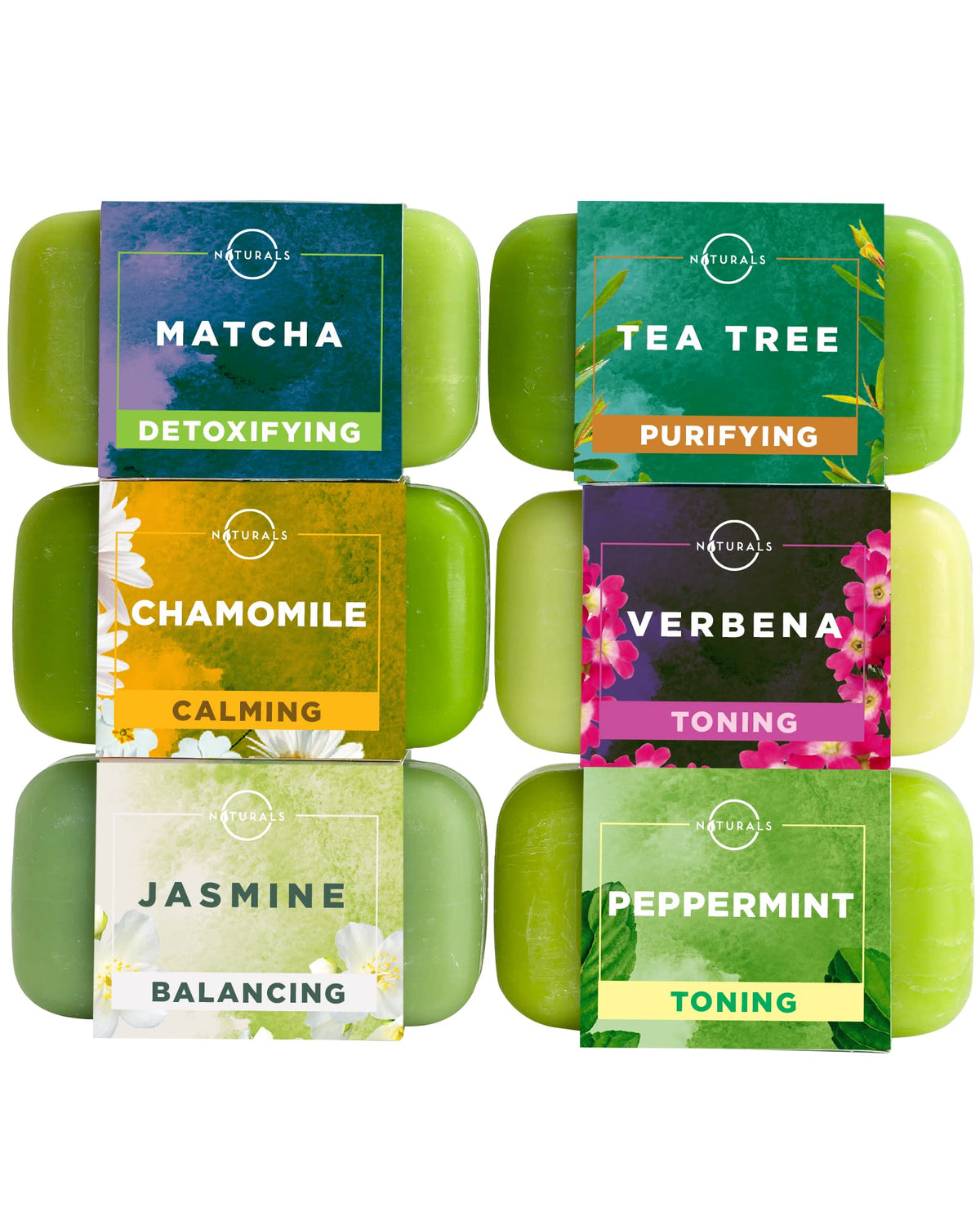 O NATURALS green tea soap set packaging enhances gift appeal and eco-friendly presentation