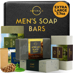O Naturals mint bar soap close-up showing refreshing cleanse for active skin.