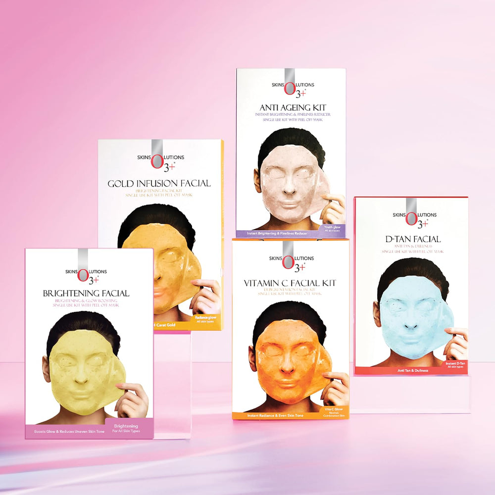 O3+ Vitamin C facial kit finished glow after use.