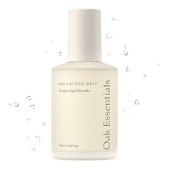 Oak Essentials Balancing Mist bottle close up for hydrated calm skin