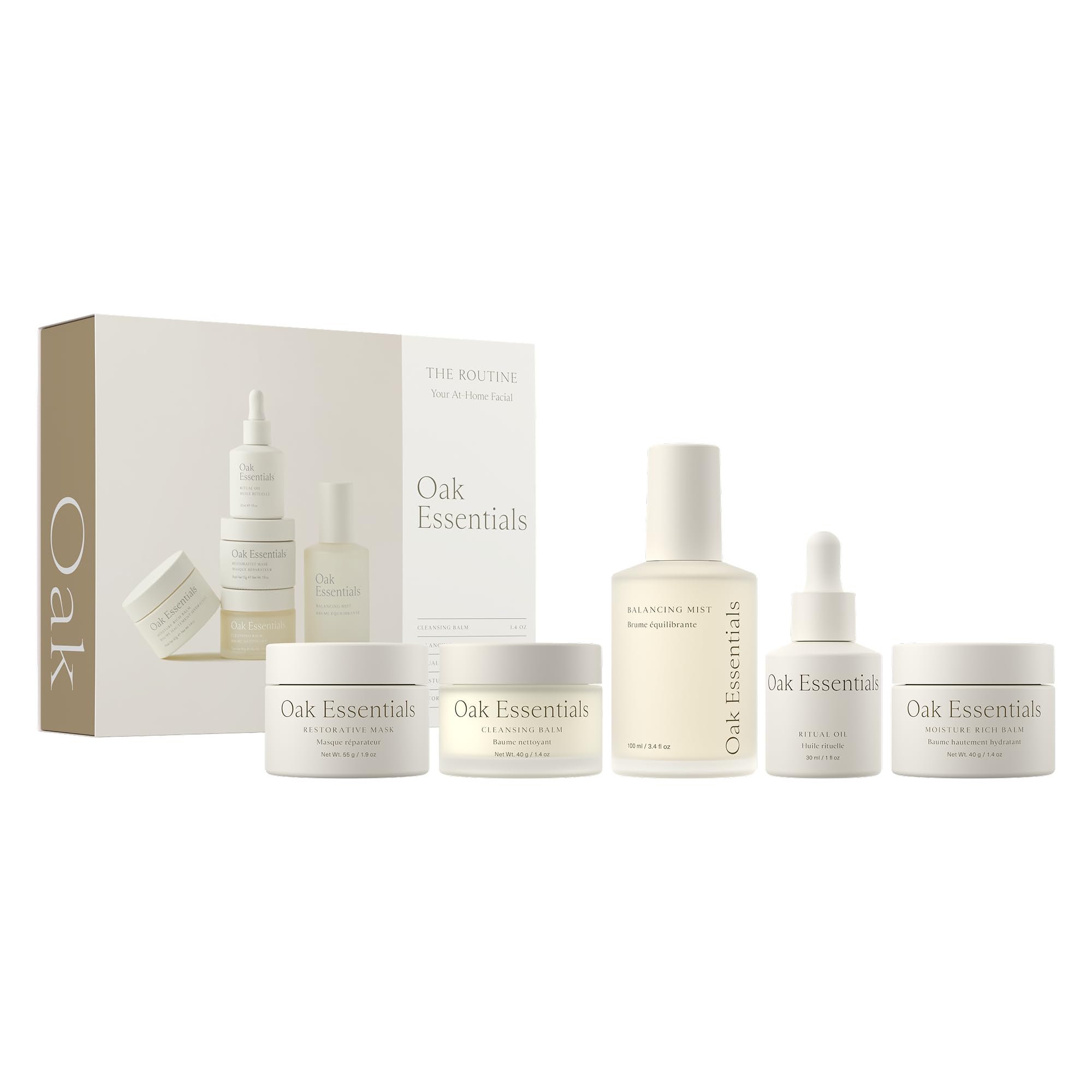 Oak Essentials cleansing balm jar for a gentle, hydrating cleanse to refresh the skin