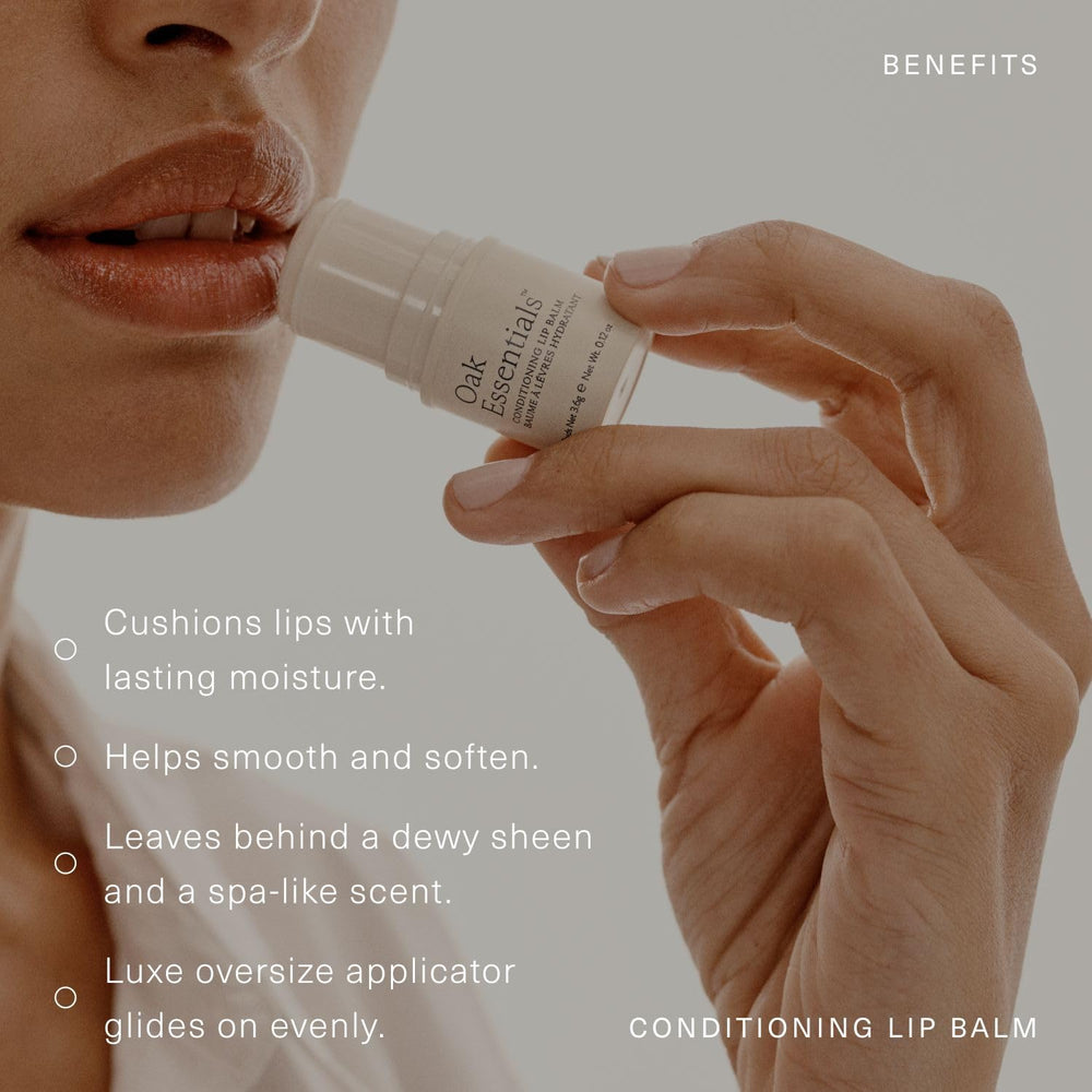 Oak Essentials balm packaging close-up emphasizing clean ingredients