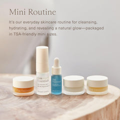 Oak Essentials restorative mask image shows a 15-minute treatment leaving skin soft.