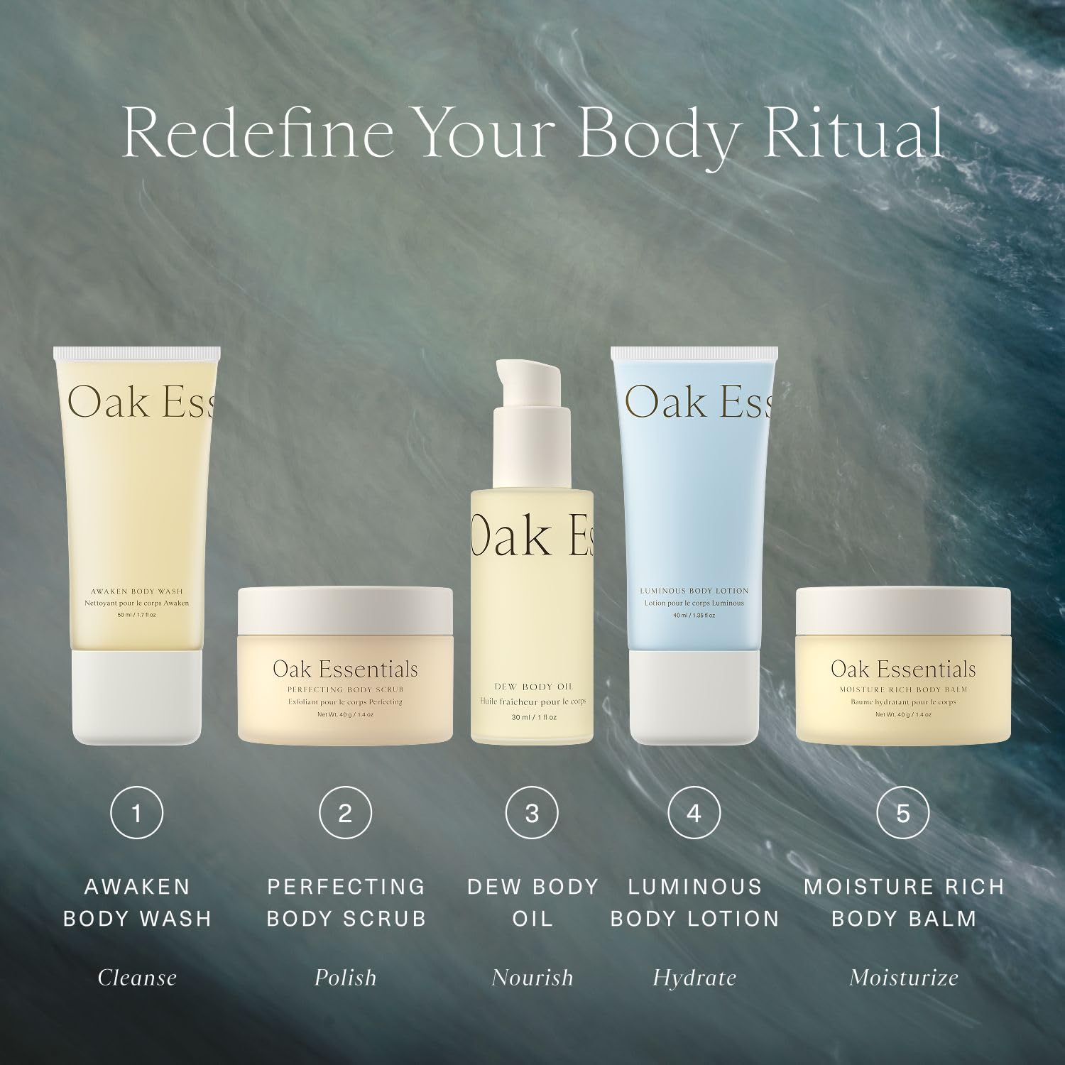 Oak Essentials Moisture Rich Body Balm tin for nourishing comfort.