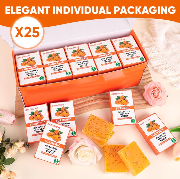 OAKDOLCHE gentle turmeric kojic bar cleanses without drying
