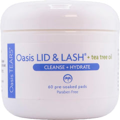 Oasis LID & LASH hyaluronate wipes provide lasting hydration around lashes.