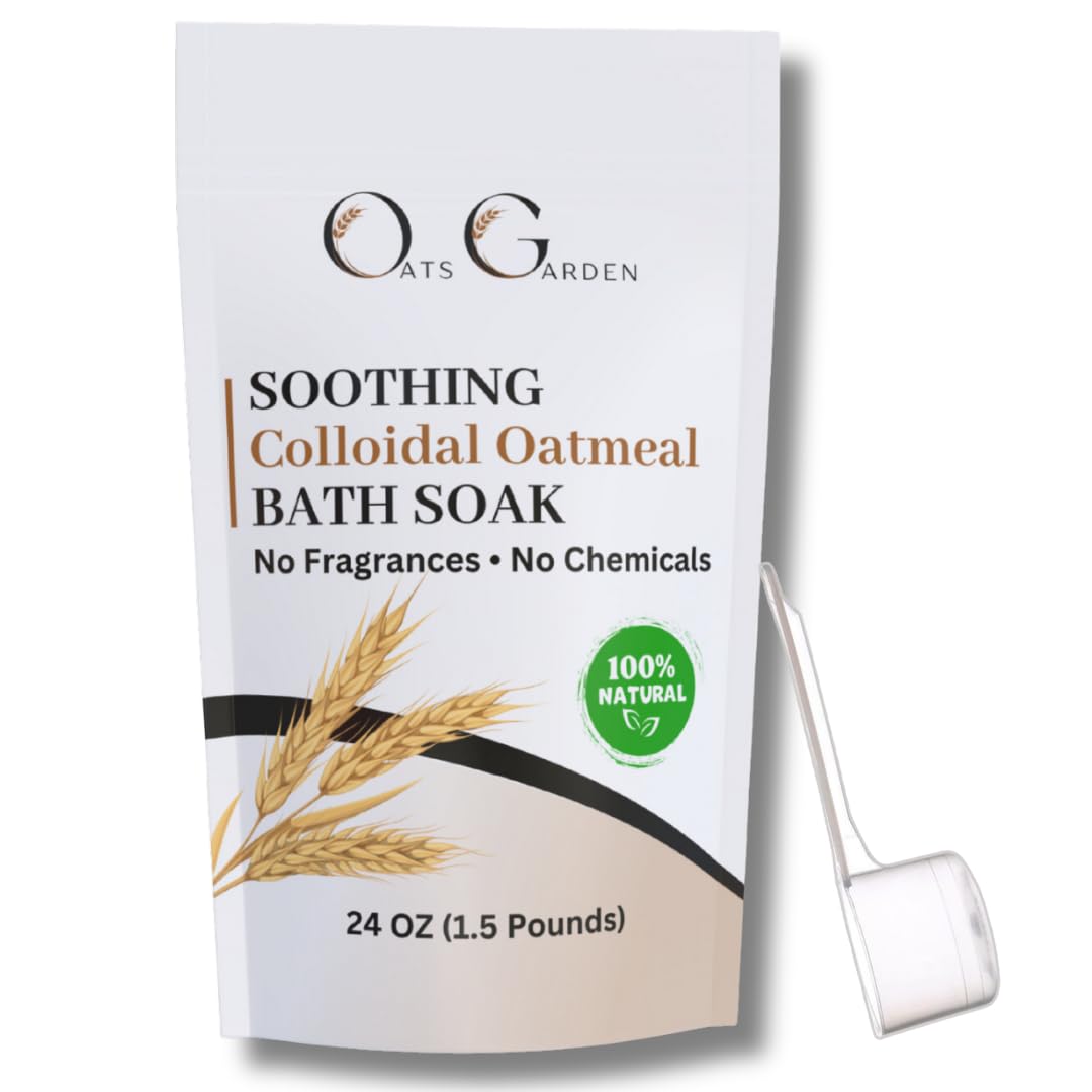 Oats Garden soothing oatmeal bath soak jar for calm skin