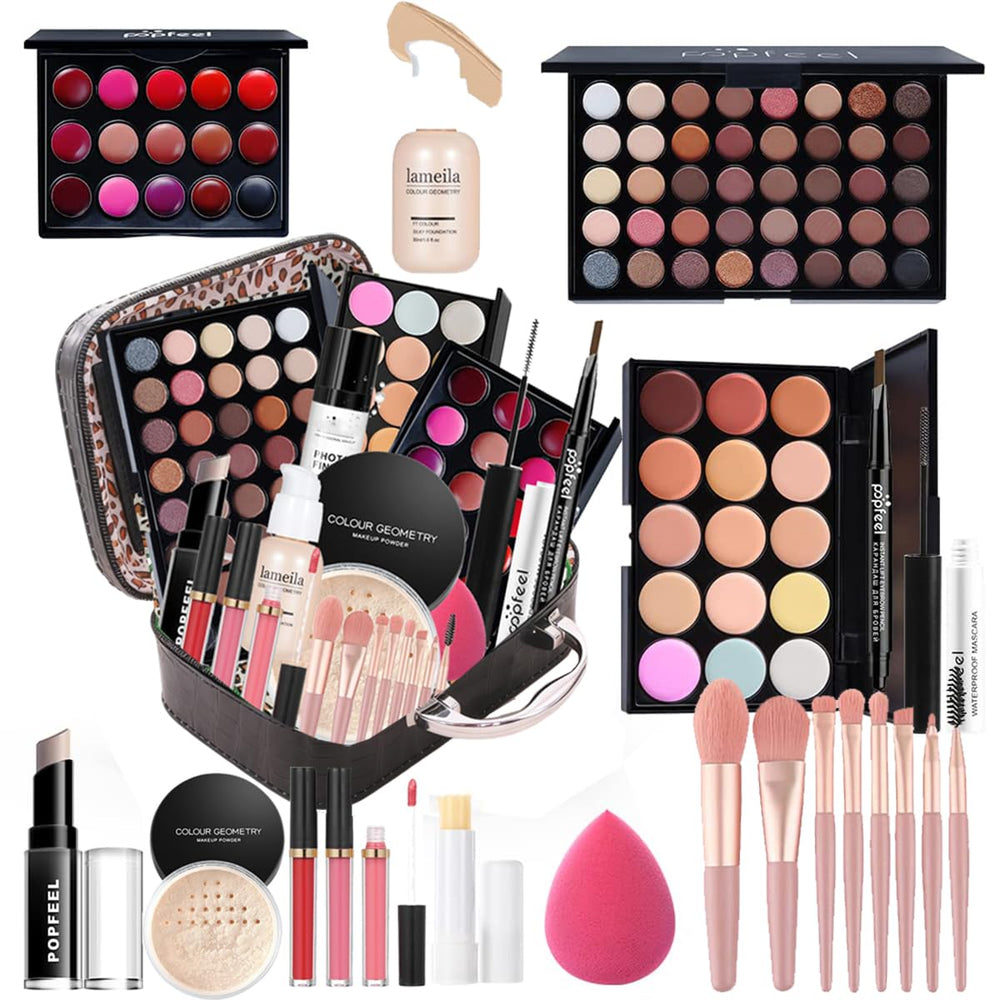 OAWLY All-in-One Makeup Kit with 40-color palette for versatile looks.
