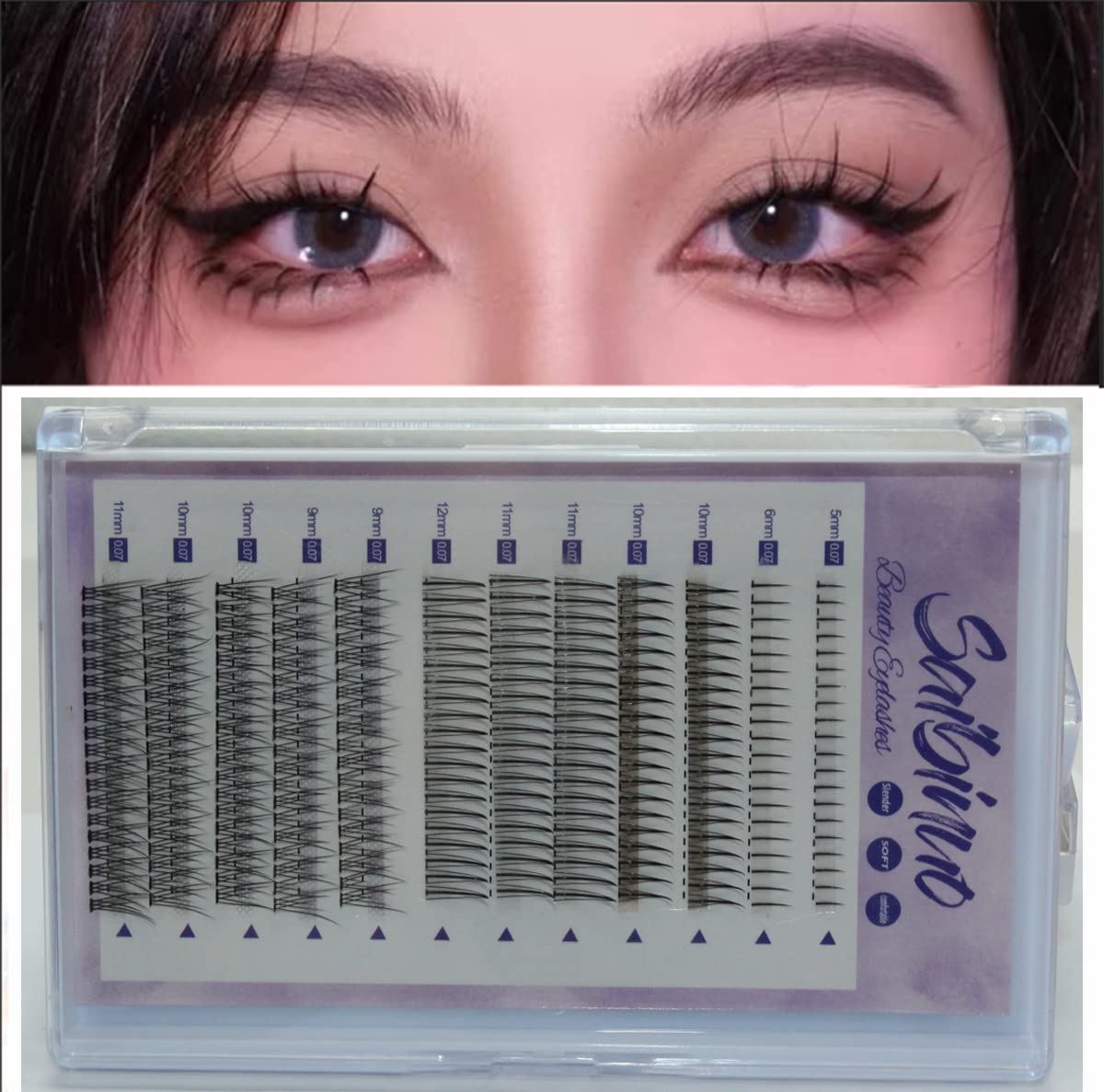 OAWLY Saibinuo fairy style A 10-12mm for dreamy voluminous gaze