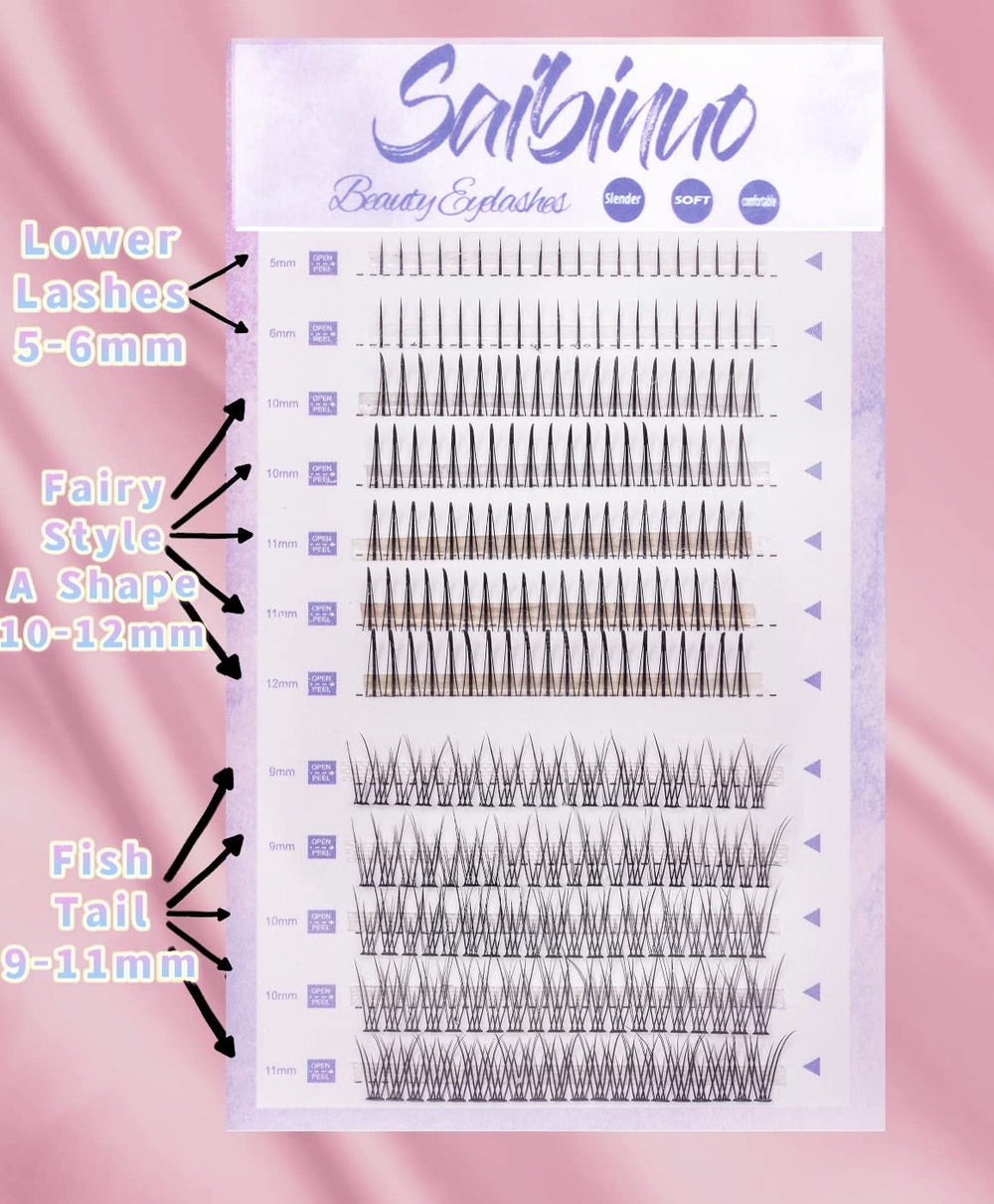 OAWLY Saibinuo fishtail 9-11mm for textured dramatic fringe