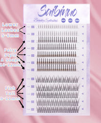 OAWLY Saibinuo fishtail 9-11mm for textured dramatic fringe