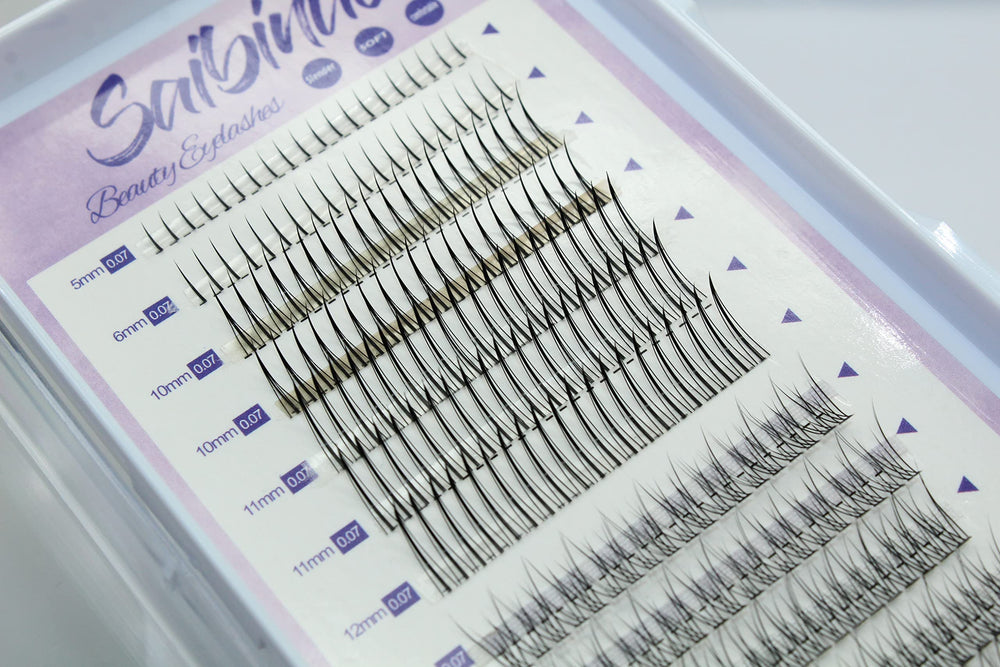 OAWLY Saibinuo lower lashes closeup natural blend