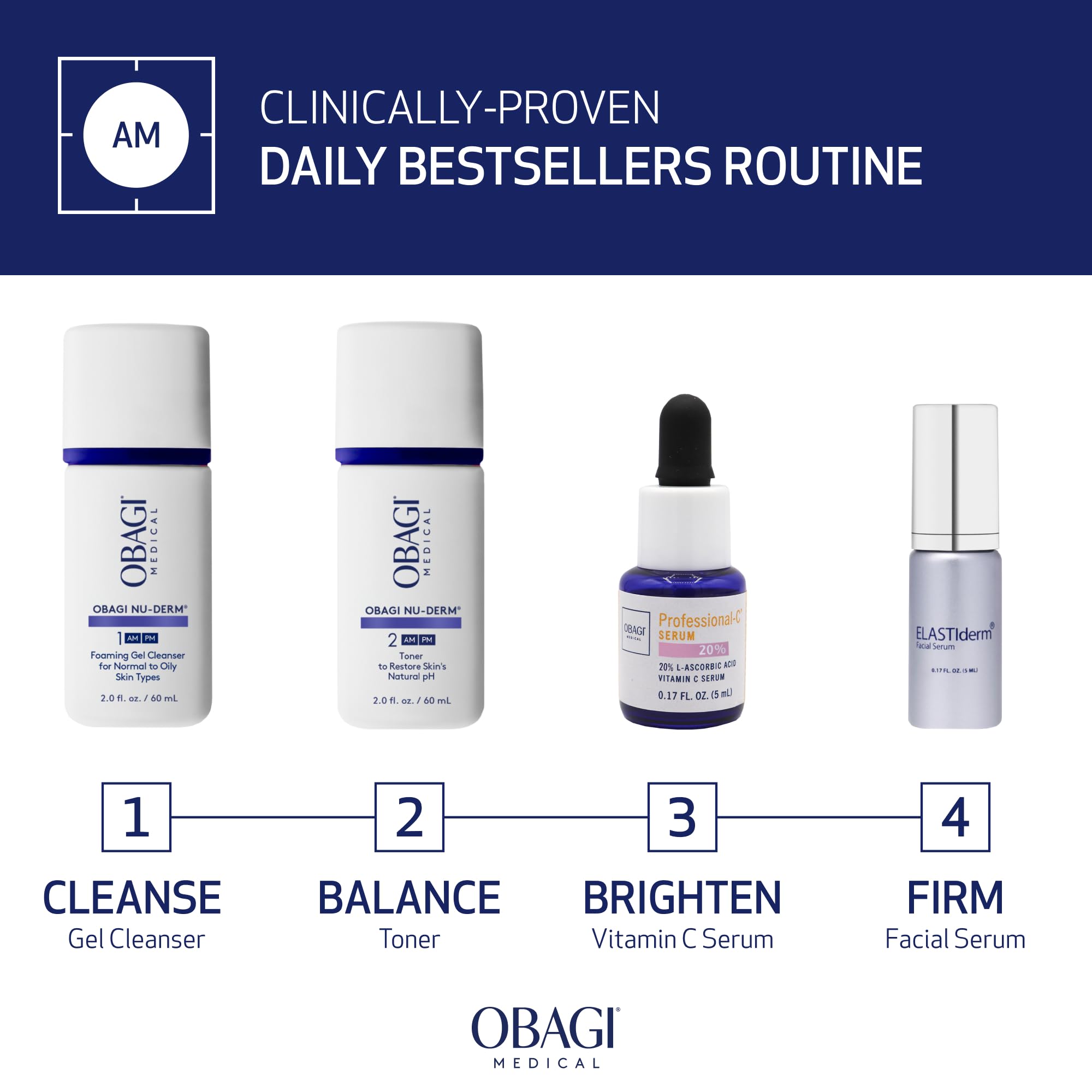 Obagi Nu-Derm Face Toner bottle for pH balance and smoother skin.
