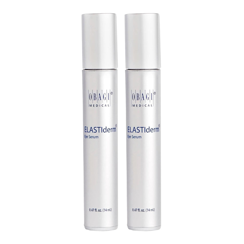 Obagi ELASTIderm Eye Serum bottle with cooling applicator for refreshed under-eye skin.