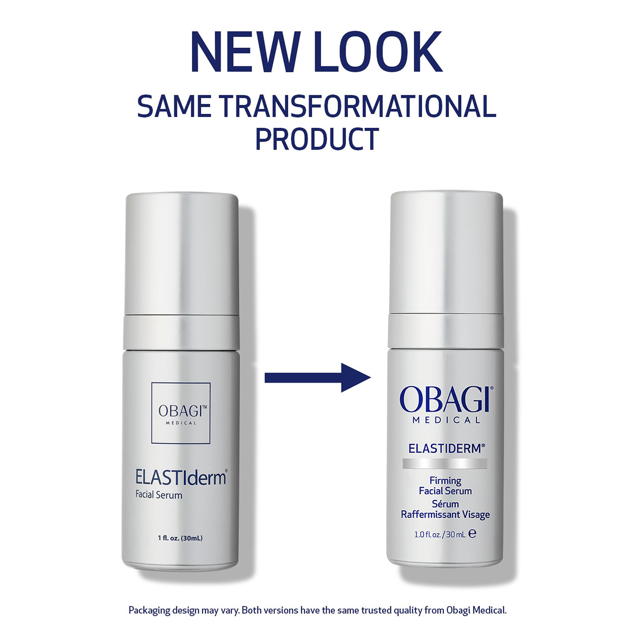 Obagi ELASTIderm serum being applied to the face for elasticity.