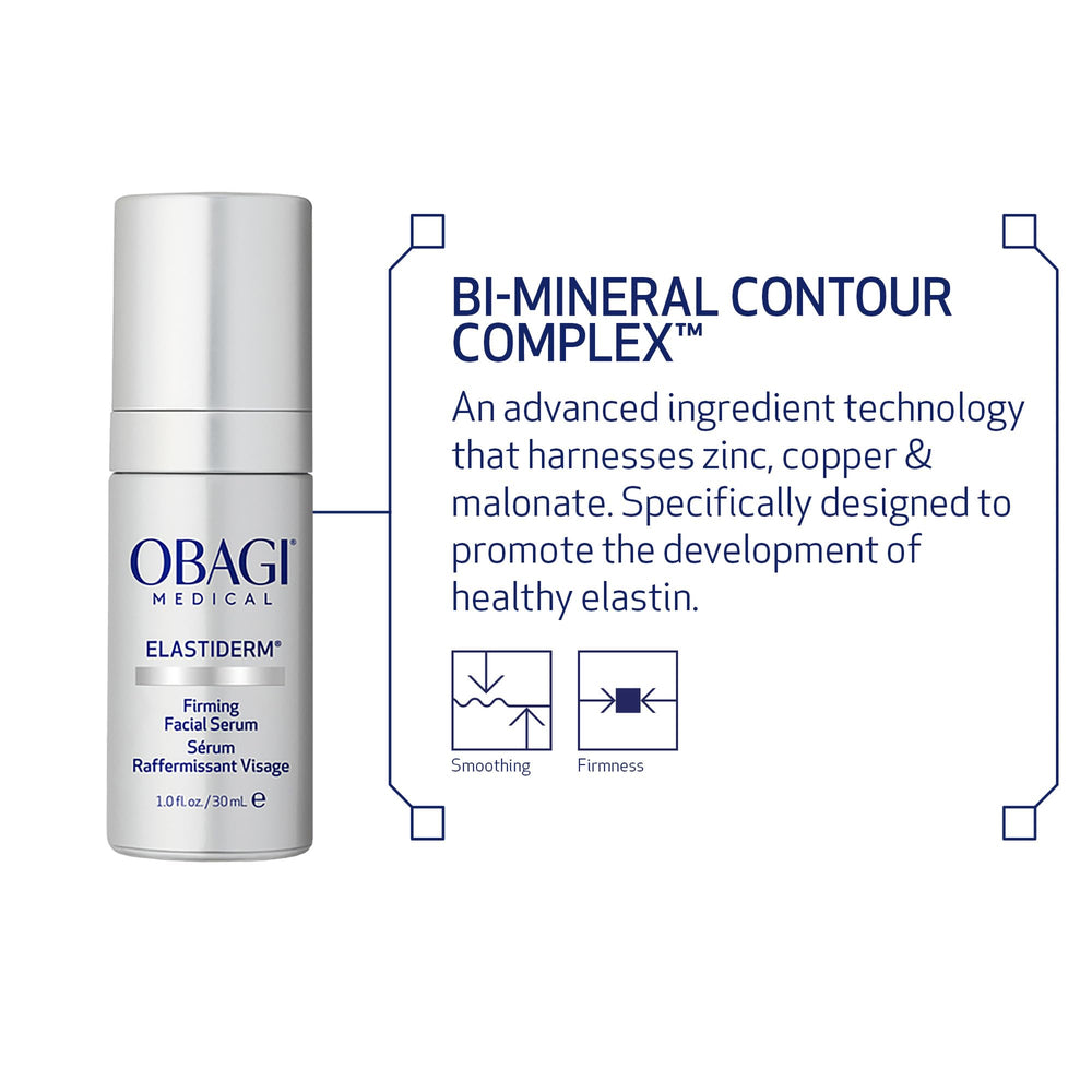 Obagi ELASTIderm on-skin close-up showing smooth, resilient feel.