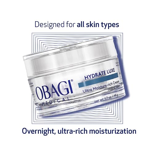 Obagi Hydrate Luxe Tara Seed Extract illustration emphasizes deep hydration.