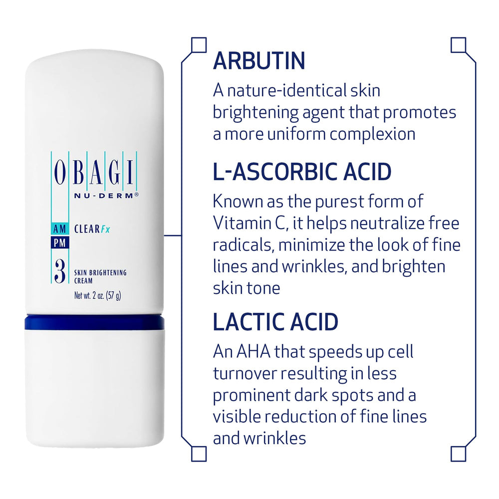 Obagi Nu-Derm Clear Fx application tube ready for precise daily use.