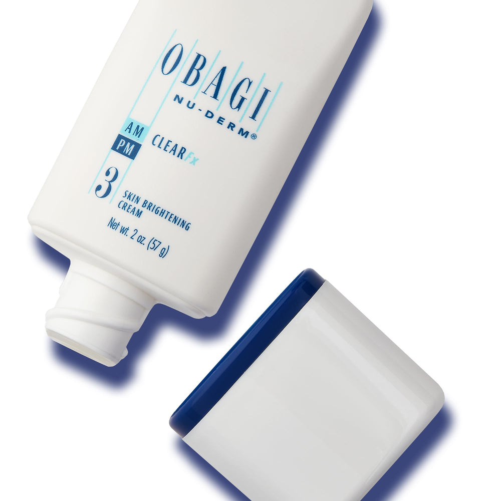 Obagi Nu-Derm Clear Fx cream swatch indicates rich, nourishing feel.