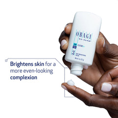 Obagi Nu-Derm Clear Fx cream swirl shows rich texture for a smoother, more even complexion.