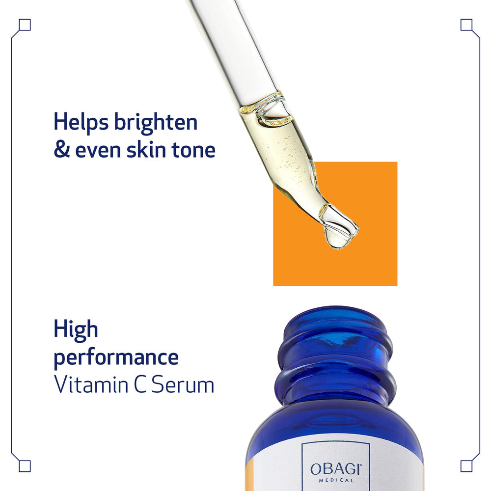 Obagi Medical Pro-C10 label close-up with 10% vitamin C and stability notes