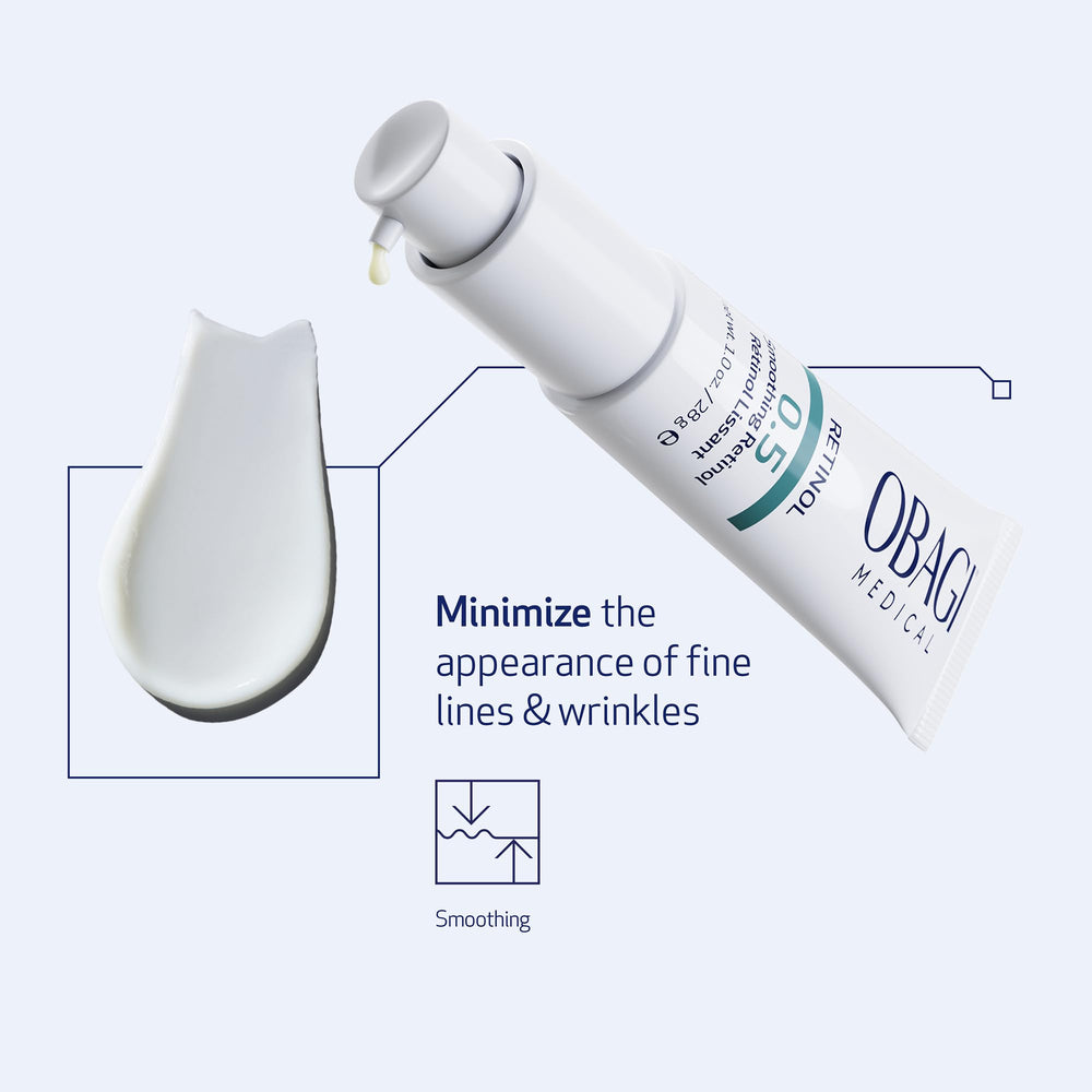 Obagi Medical Retinol 0.5 Cream jar resting on a clean surface ready for application.