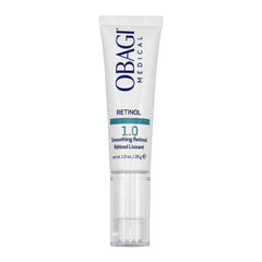 Obagi Medical Retinol 1.0 Cream bottle closeup for nightly routine