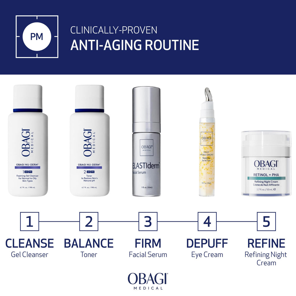 Obagi Medical Retinol + PHA Refining Night Cream packshot — premium night care product.