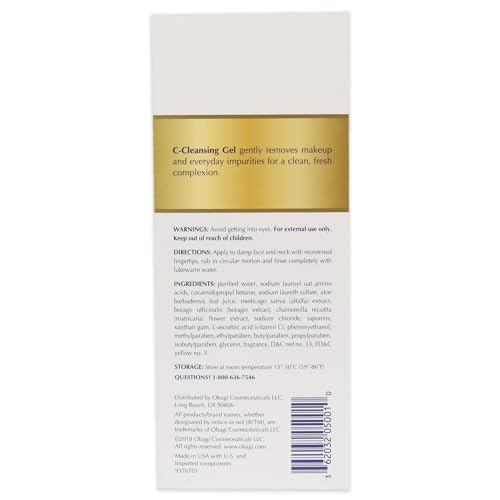 Obagi Medical System Cleansing Gel contains vitamin C to support a refreshed prep.