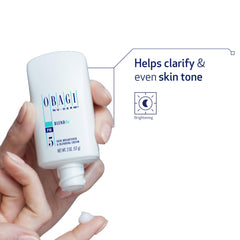 Obagi Nu-Derm Blend Fx cream texture shows smooth, creamy consistency