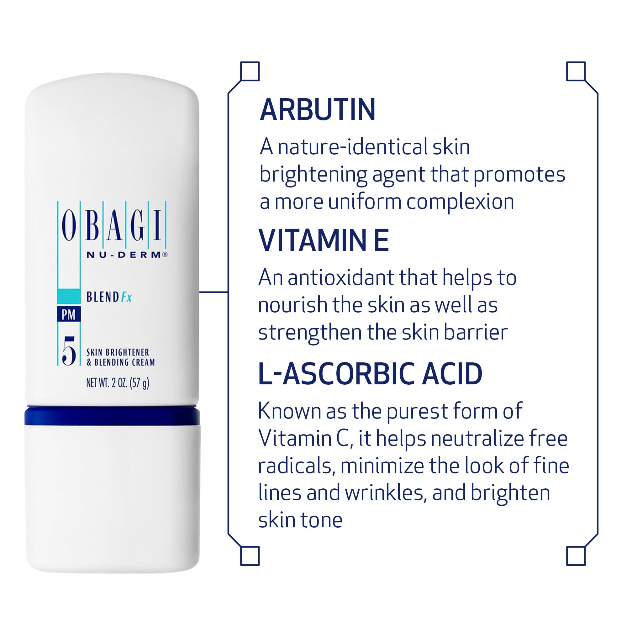 Obagi Nu-Derm Blend Fx nightly application routine demonstrated on skincare arm